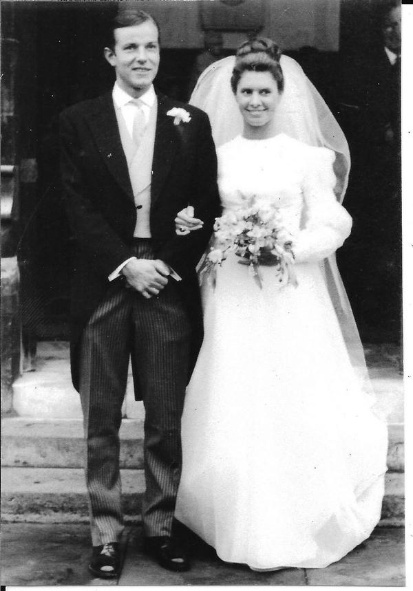 Rupert and Pat's wedding in 1970